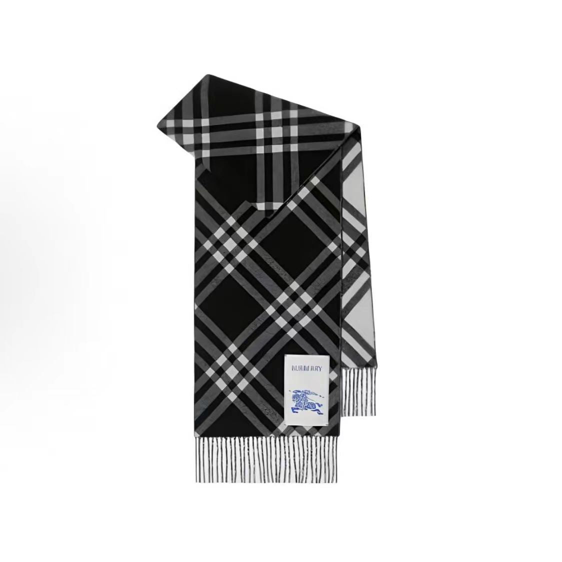BUR Plaid Wool Scarf