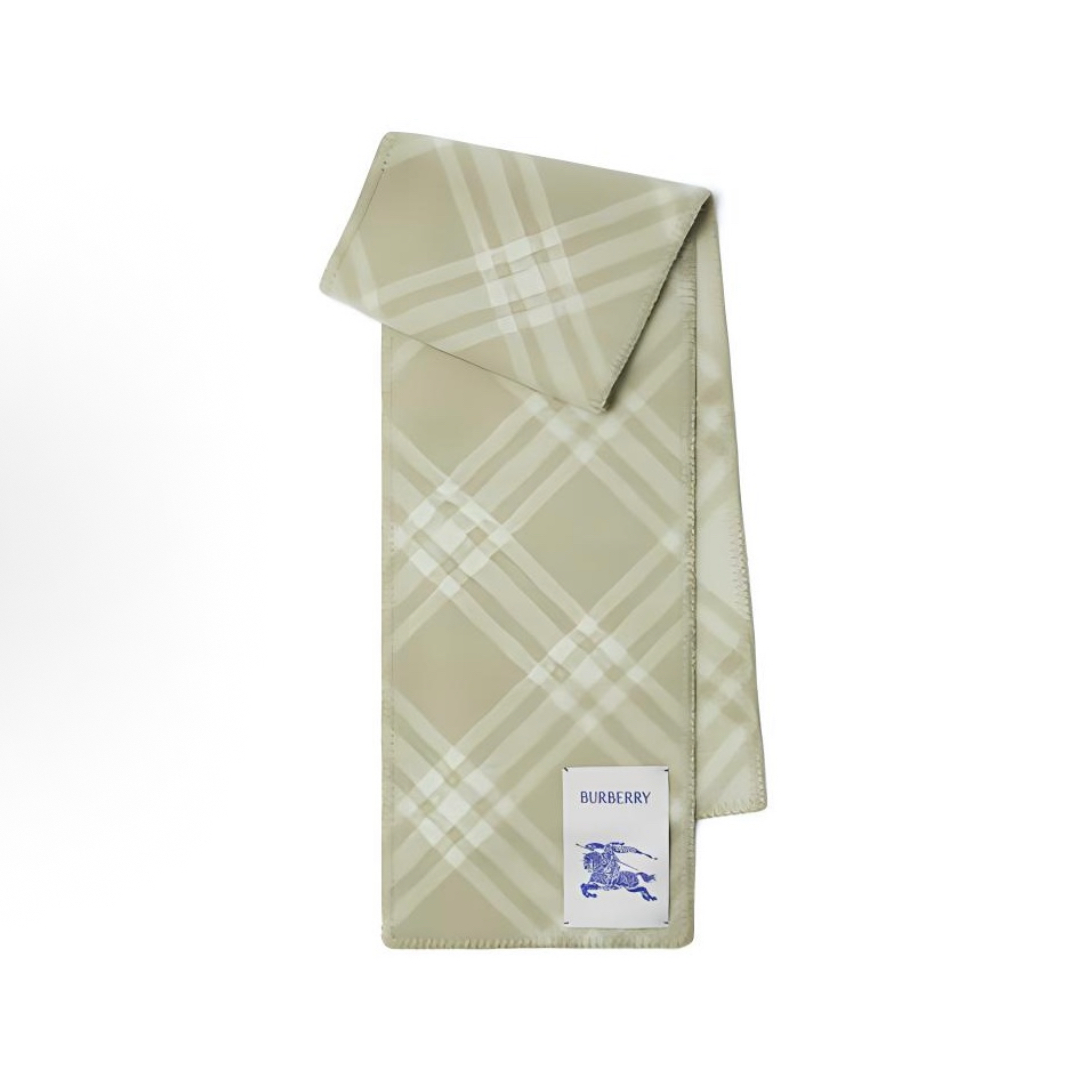 BUR Plaid Wool Scarf