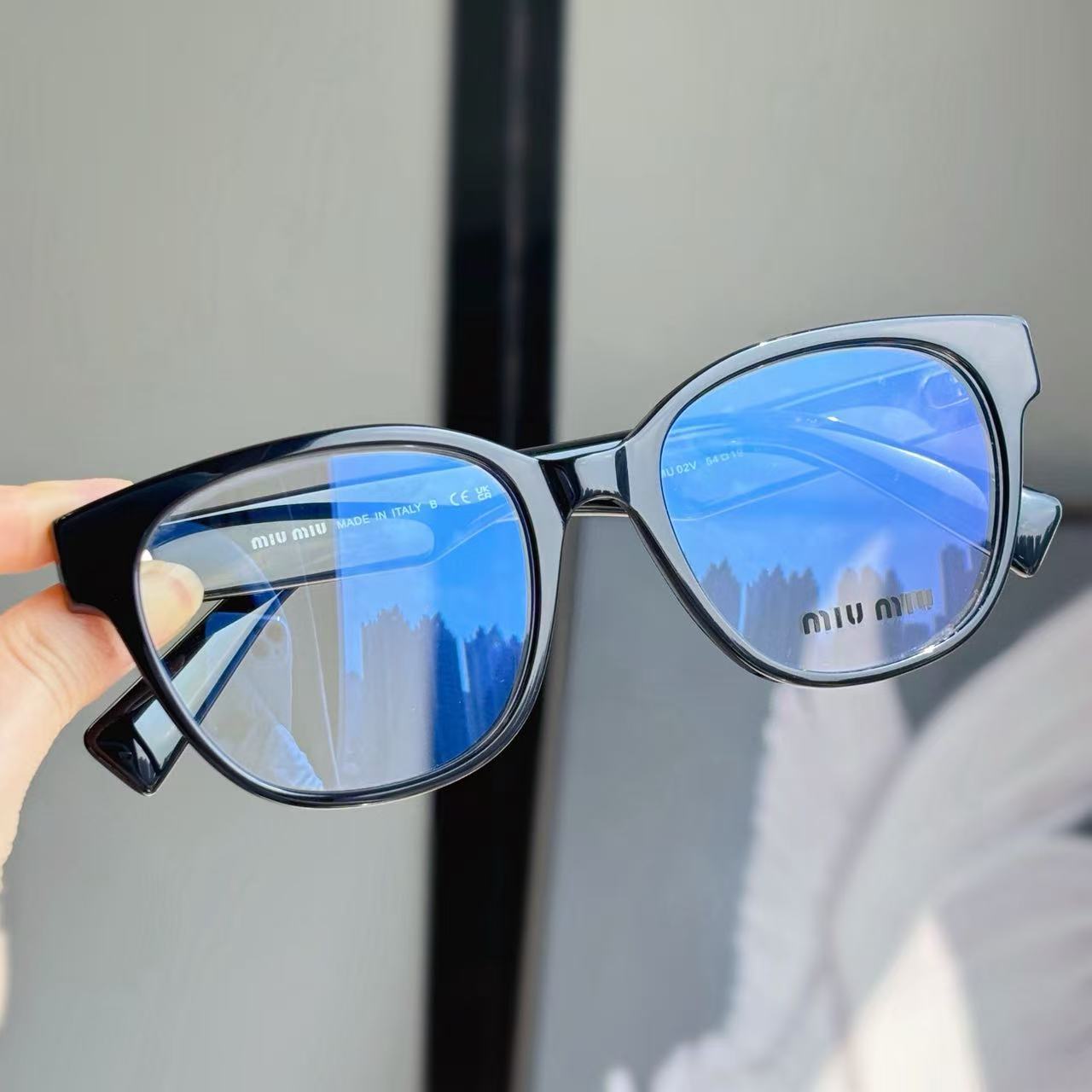 Miumi*u Vintage Square Frame Logo Optical Glasses