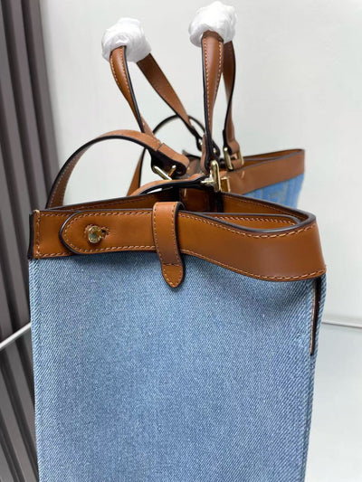 Blue cowboy peekaboo X-tote