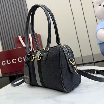 Gray and black GG canvas