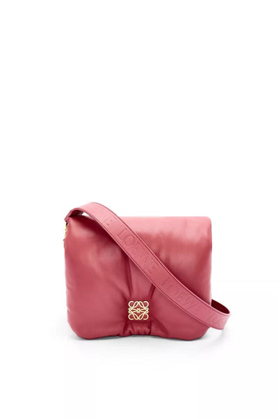 Shiny Nappa Sheep Leather Puffer Goya Handbag