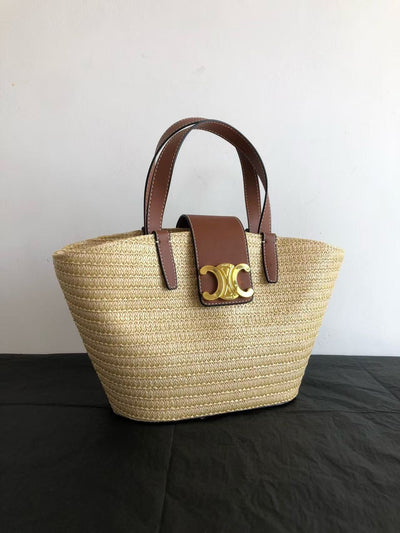 Celine vegetable basket straw bag