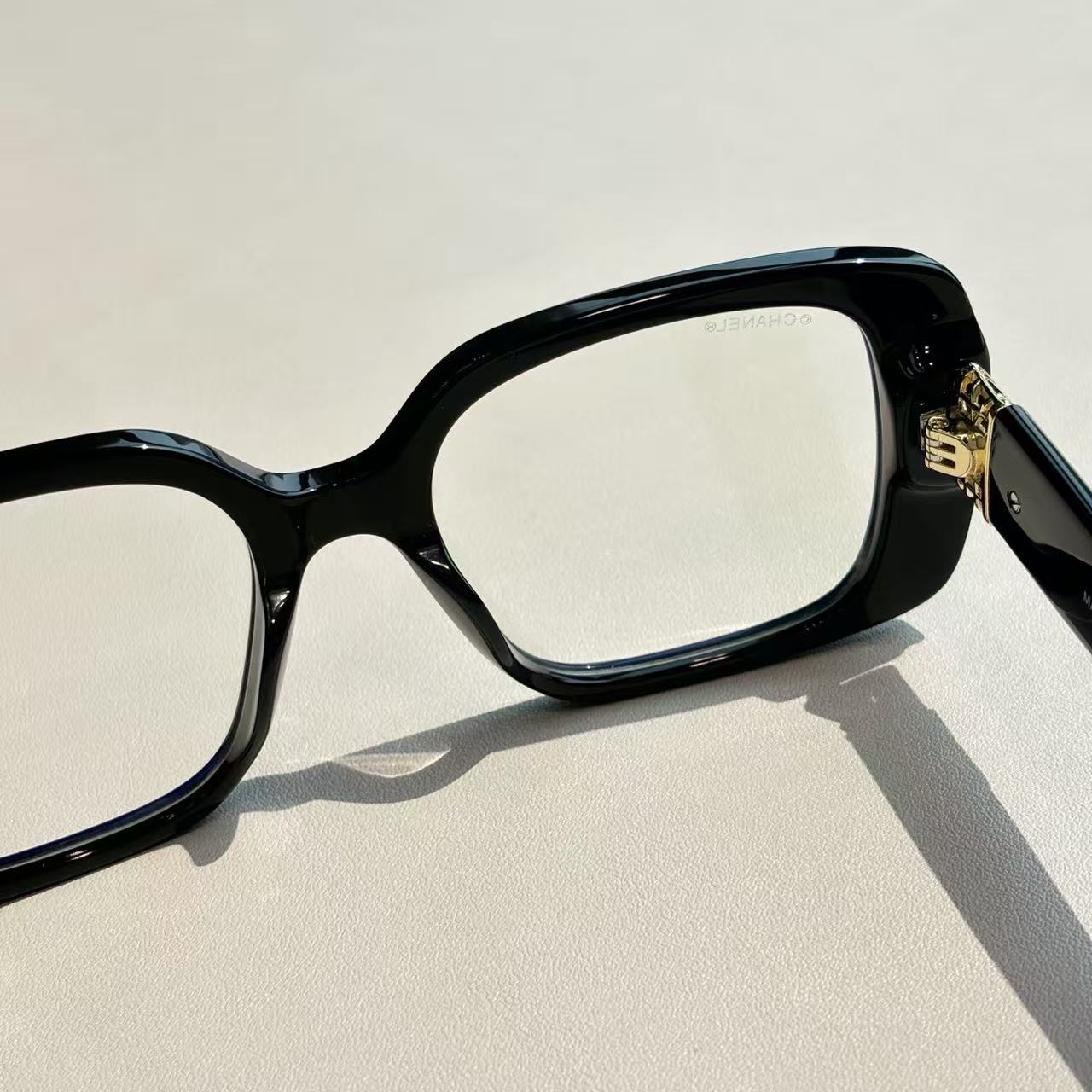 Chane*l square frame optical glasses