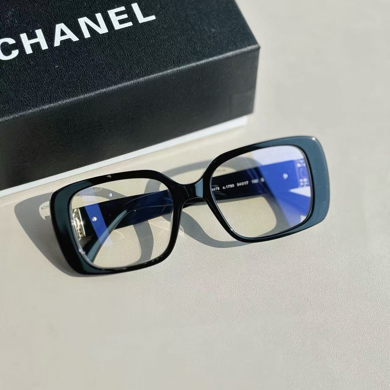 Chane*l square frame optical glasses