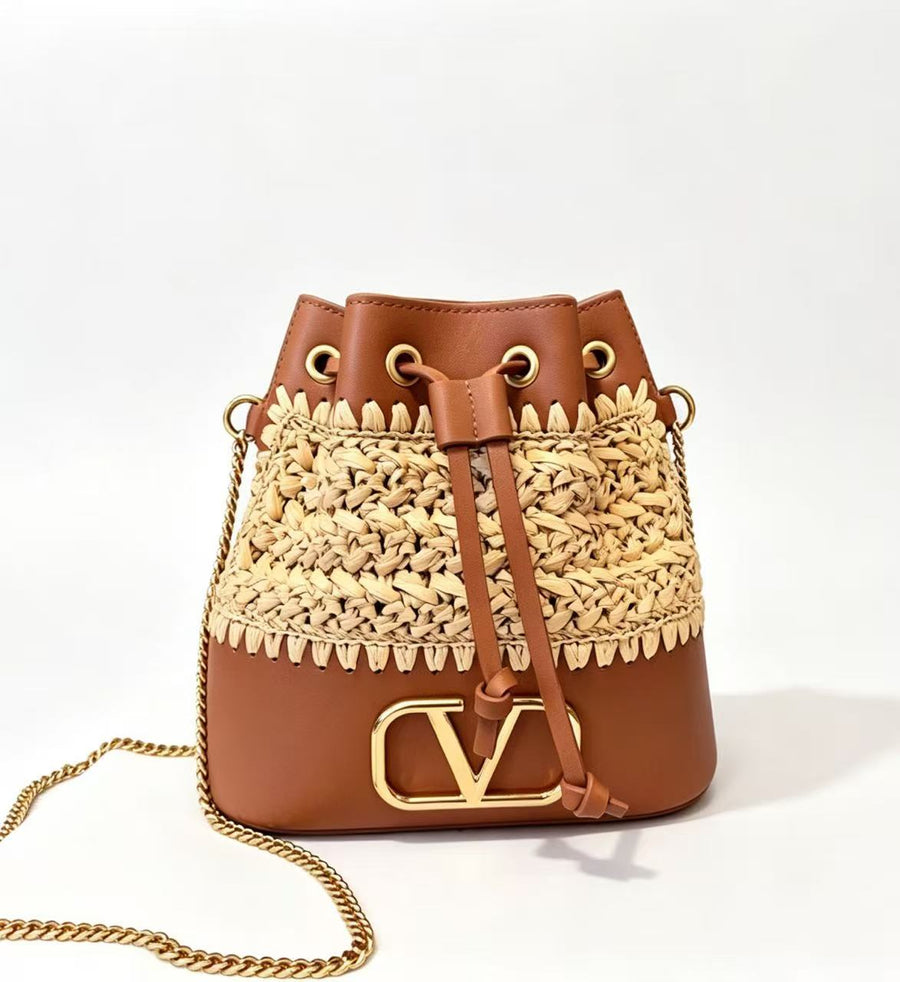 Allentino mini calfskin bucket bag