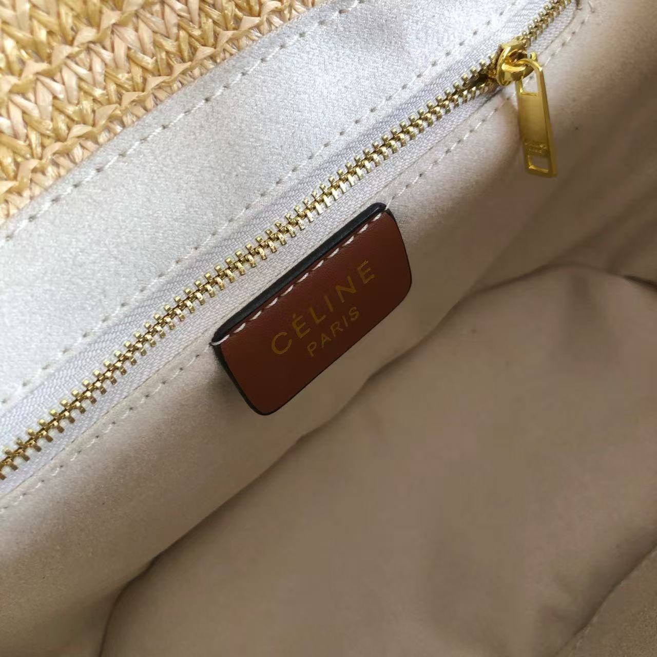 Celine vegetable basket straw bag