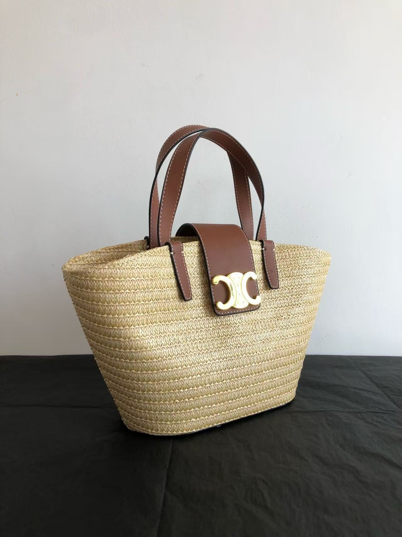 Celine vegetable basket straw bag