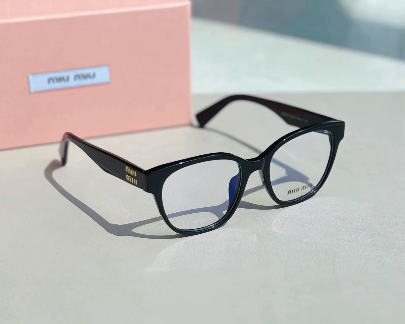 Miumi*u Vintage Square Frame Logo Optical Glasses
