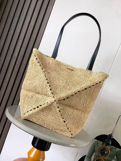 Medium-sized Laffi Grass Puzzle Fold Handbag
