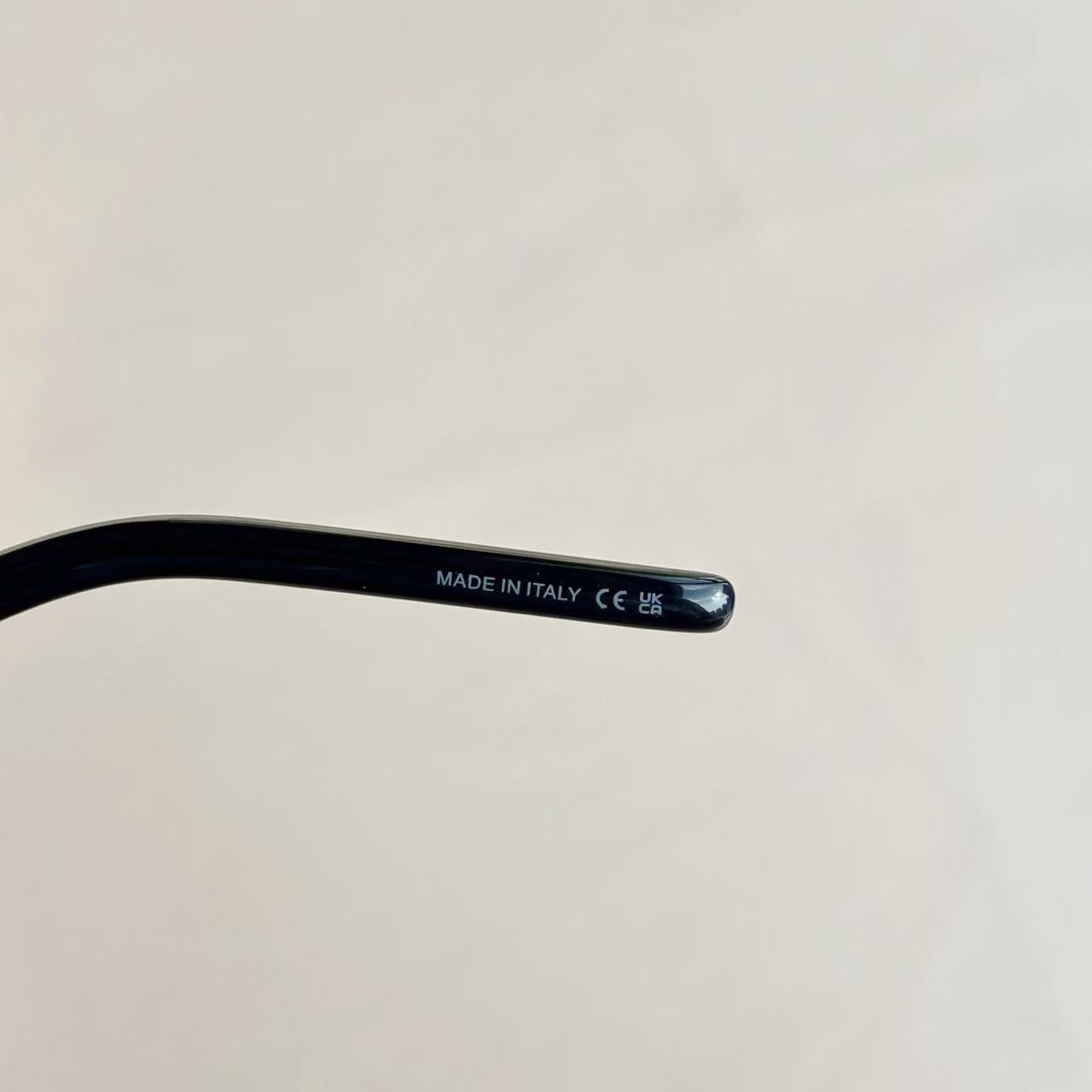 Sain*t Lauren*t Capsule Series SL M480 AF Square Frame Thin Leg Black Gold Optical Glasses