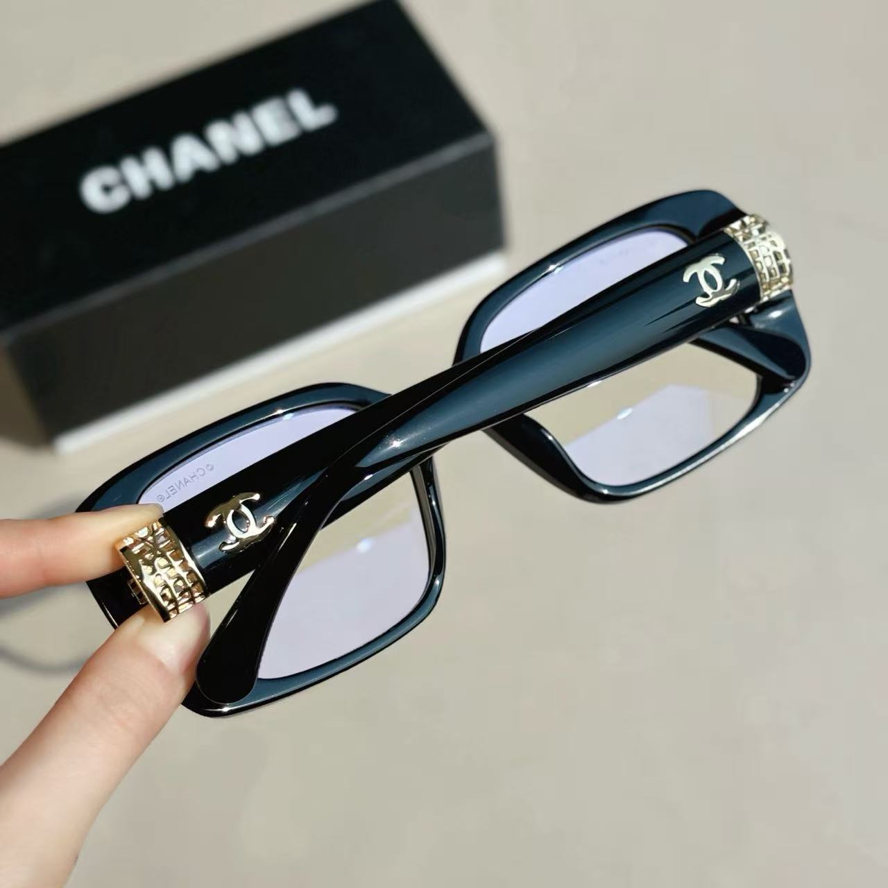 Chane*l square frame optical glasses