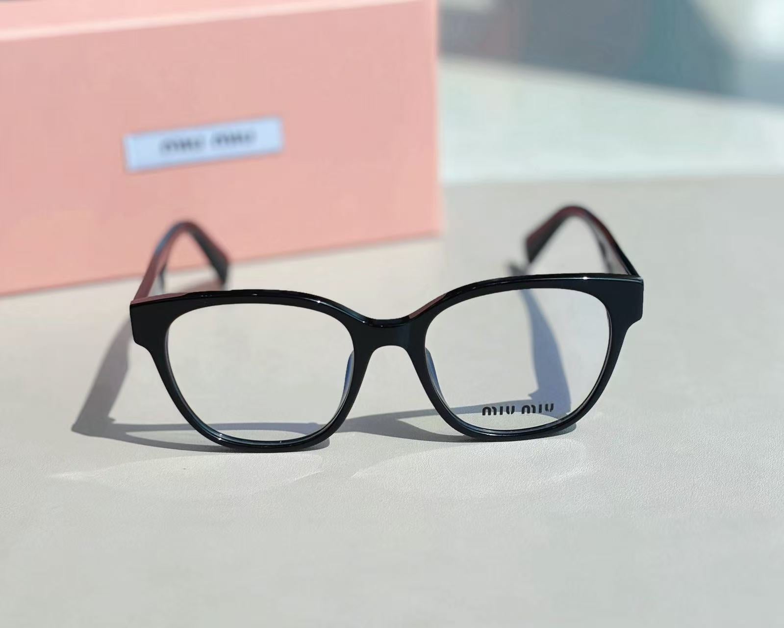 Miumi*u Vintage Square Frame Logo Optical Glasses