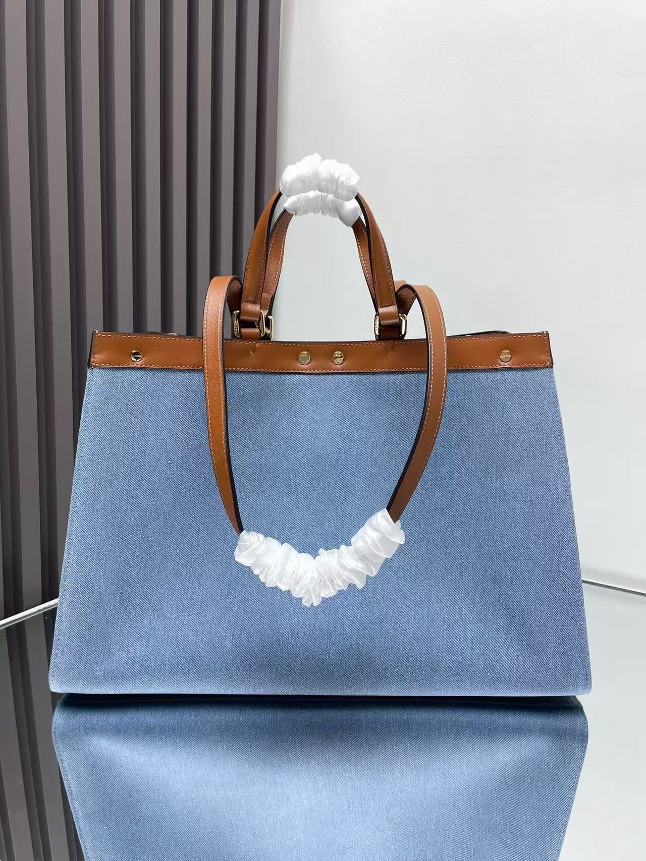 Blue cowboy peekaboo X-tote