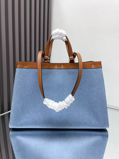 Blue cowboy peekaboo X-tote