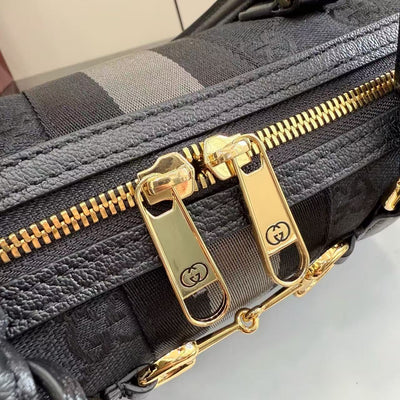Gray and black GG canvas