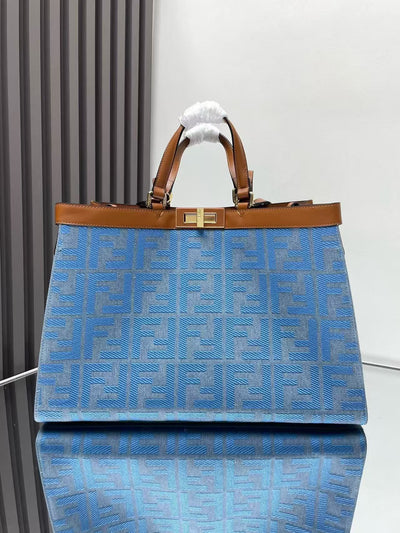 Blue cowboy peekaboo X-tote