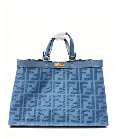 Blue cowboy peekaboo X-tote
