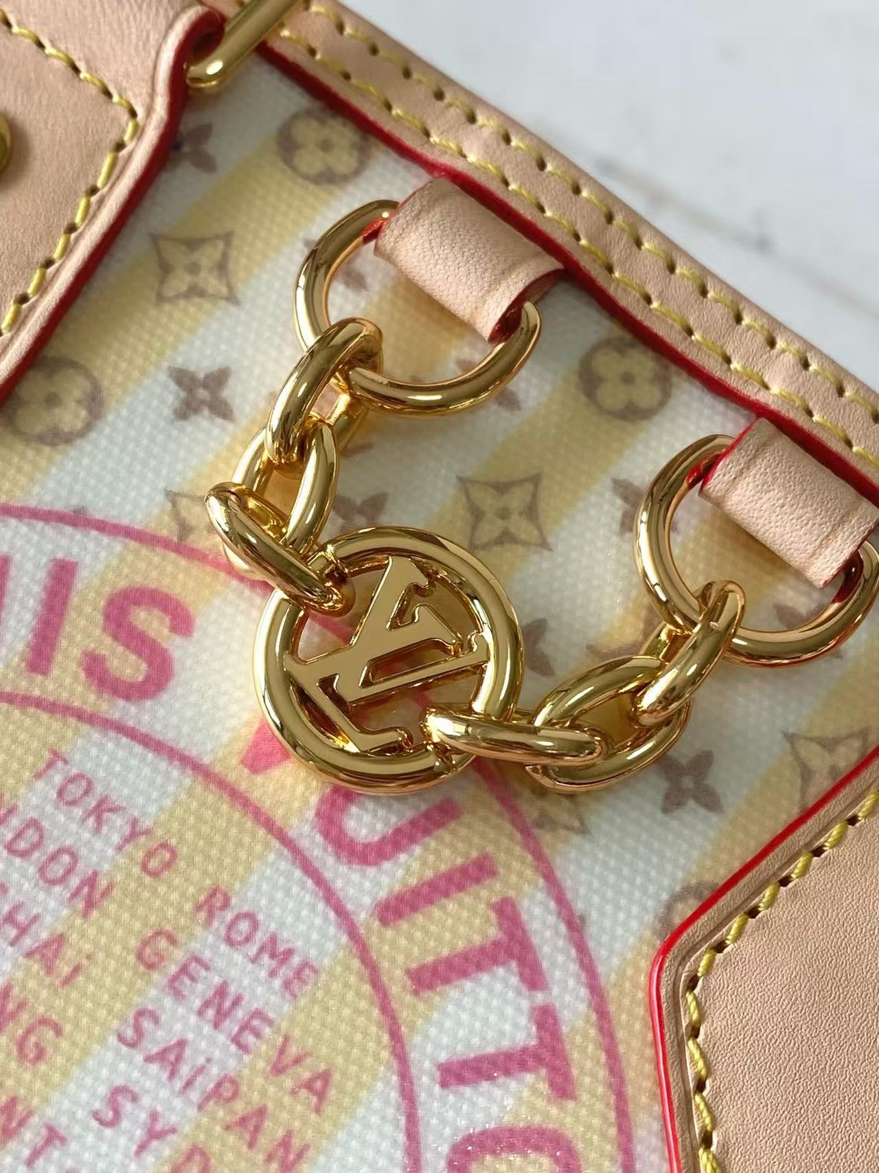 This LV Stamp series Alma BB handbag