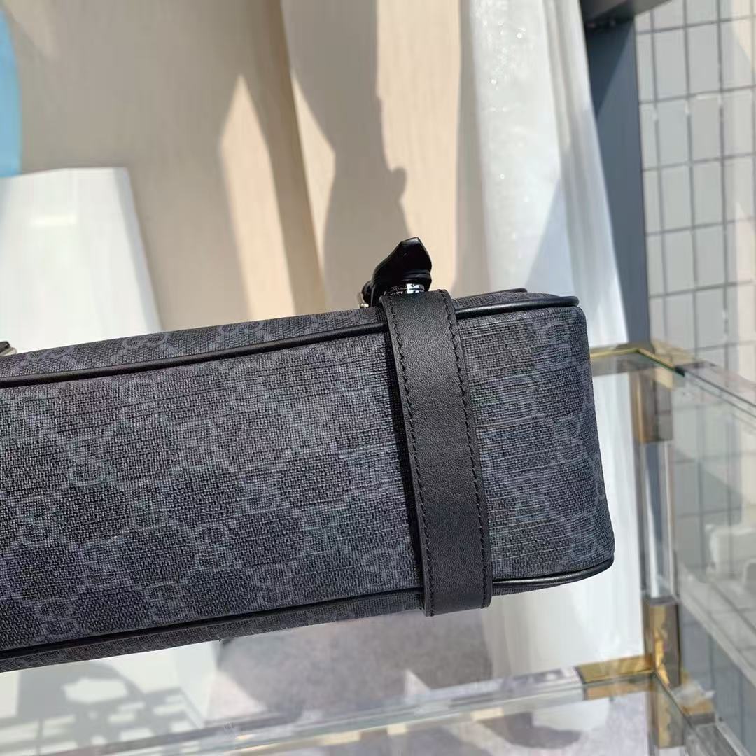 Gucc*i high-end artificial canvas men's 🚹GG postman bag
