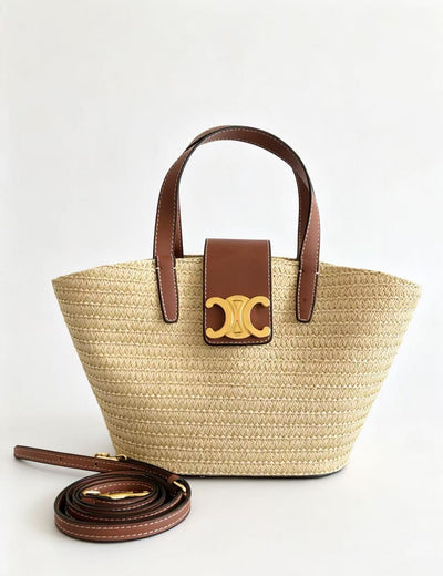 Celine vegetable basket straw bag