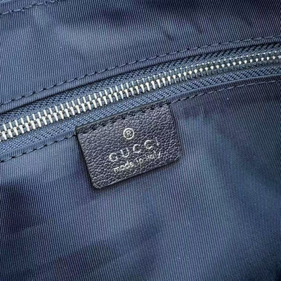 Dark blue washed GG denim