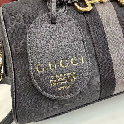 Gray and black GG canvas