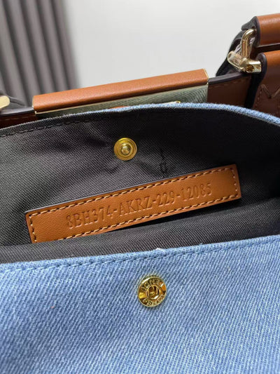 Blue cowboy peekaboo X-tote