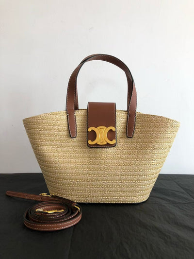 Celine vegetable basket straw bag