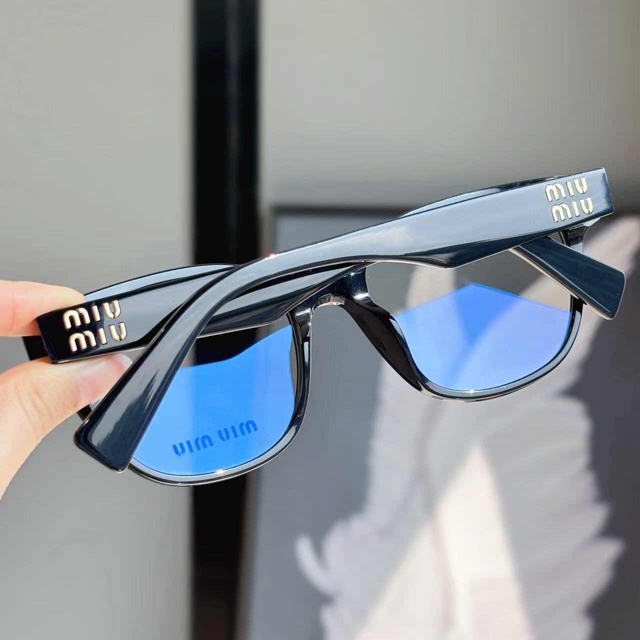 Miumi*u Vintage Square Frame Logo Optical Glasses
