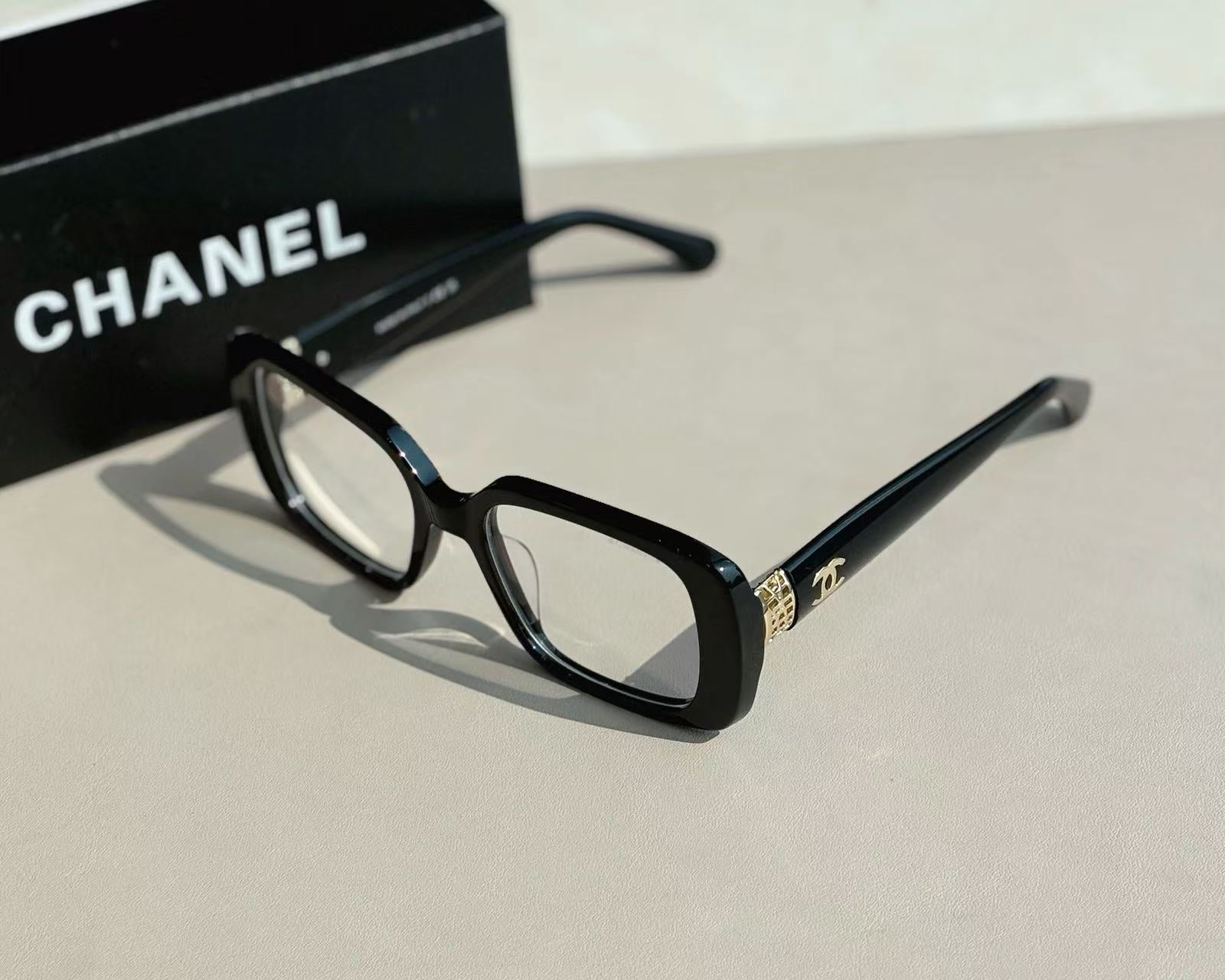 Chane*l square frame optical glasses