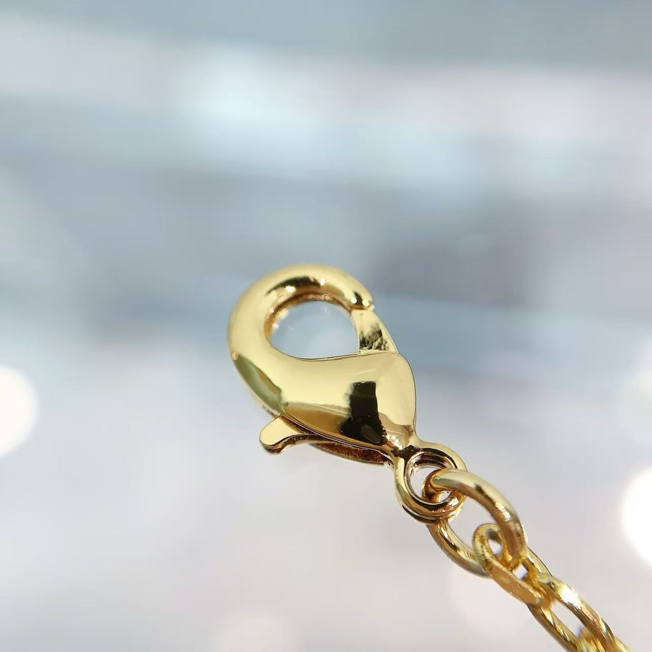 Dio*r Pink Daisy Letter Logo Bracelet/Necklace