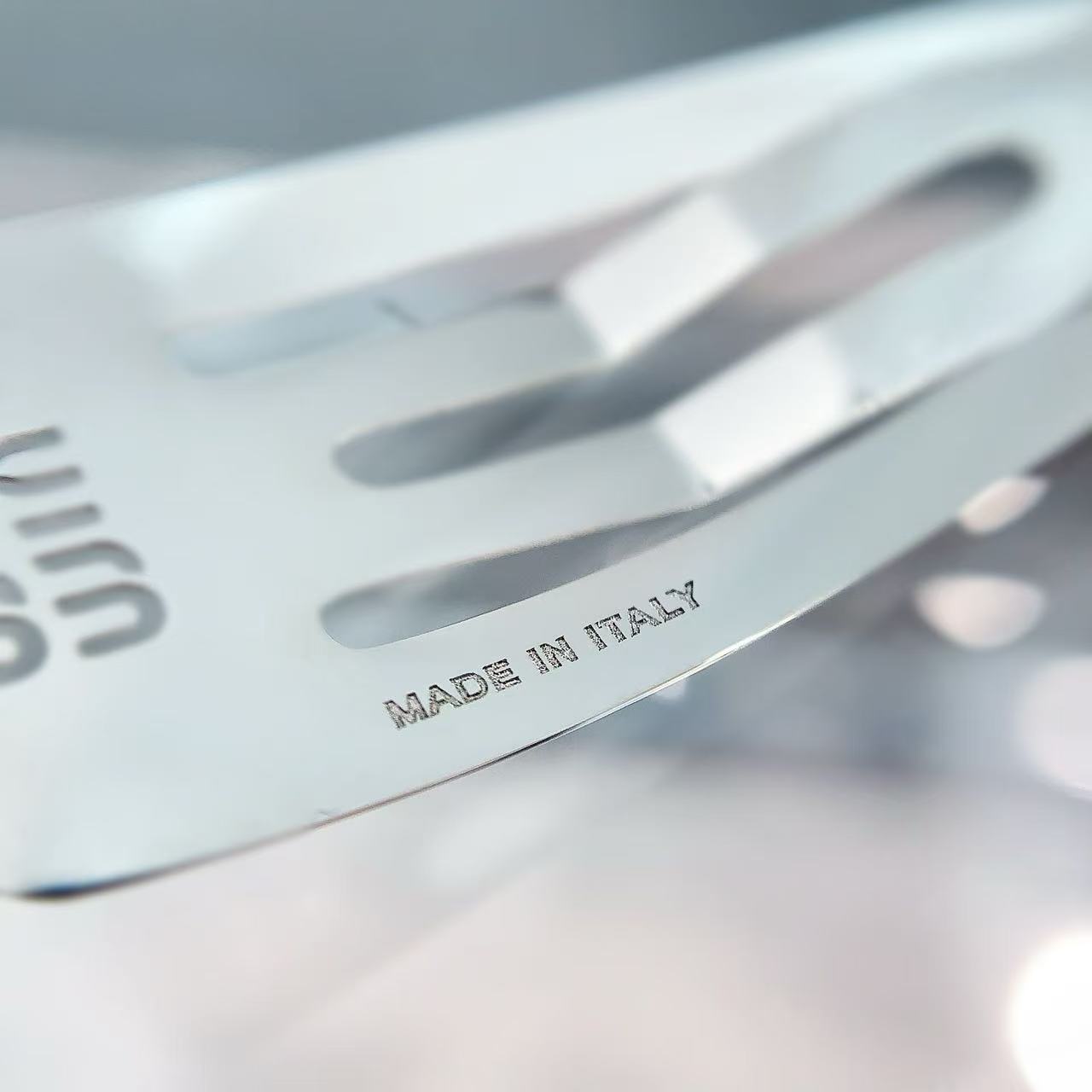 Miumi*u Hollow Logo Metal Side BB Hair Clip