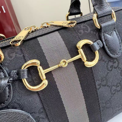 Gray and black GG canvas