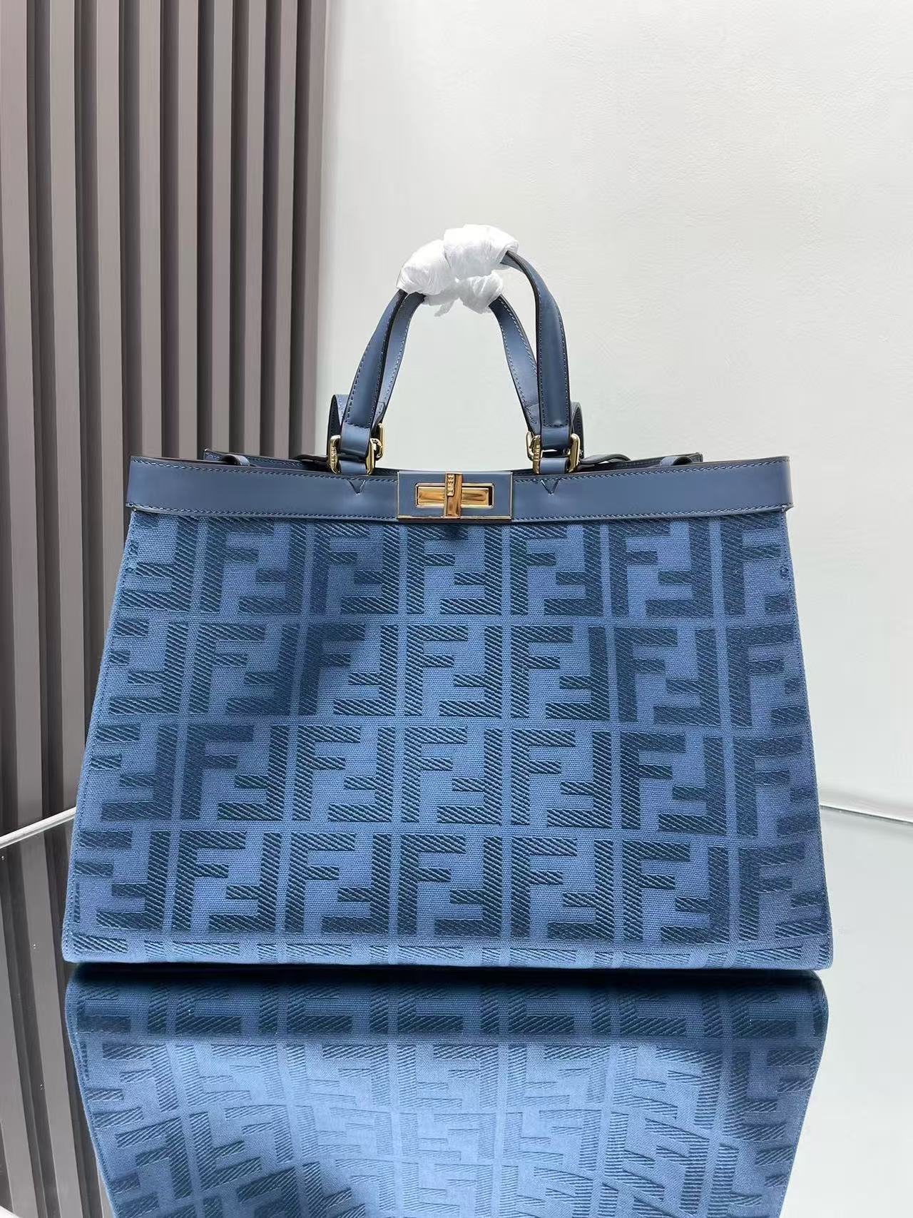 Blue cowboy peekaboo X-tote