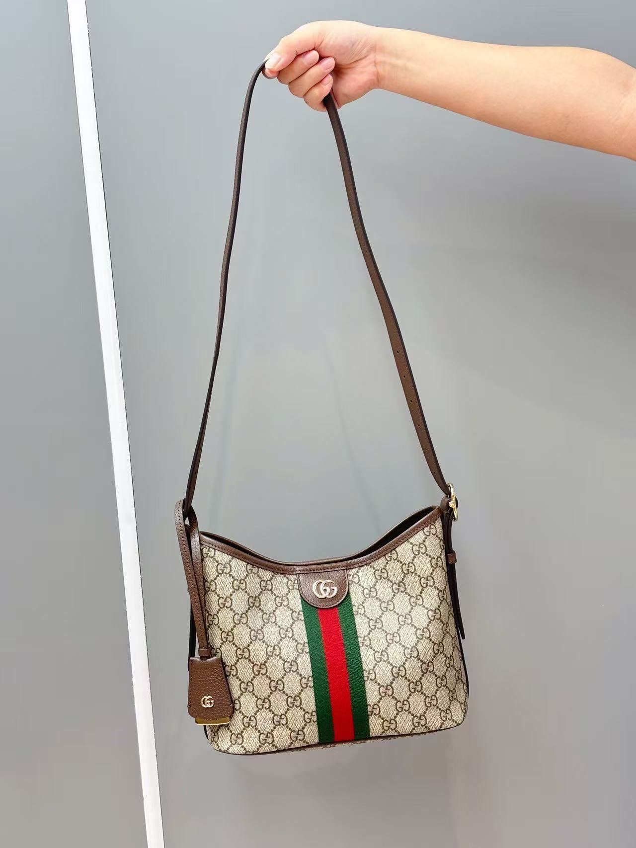 Gucc*i Ophidia Series Small Shoulder Backpack/Hobo Bag