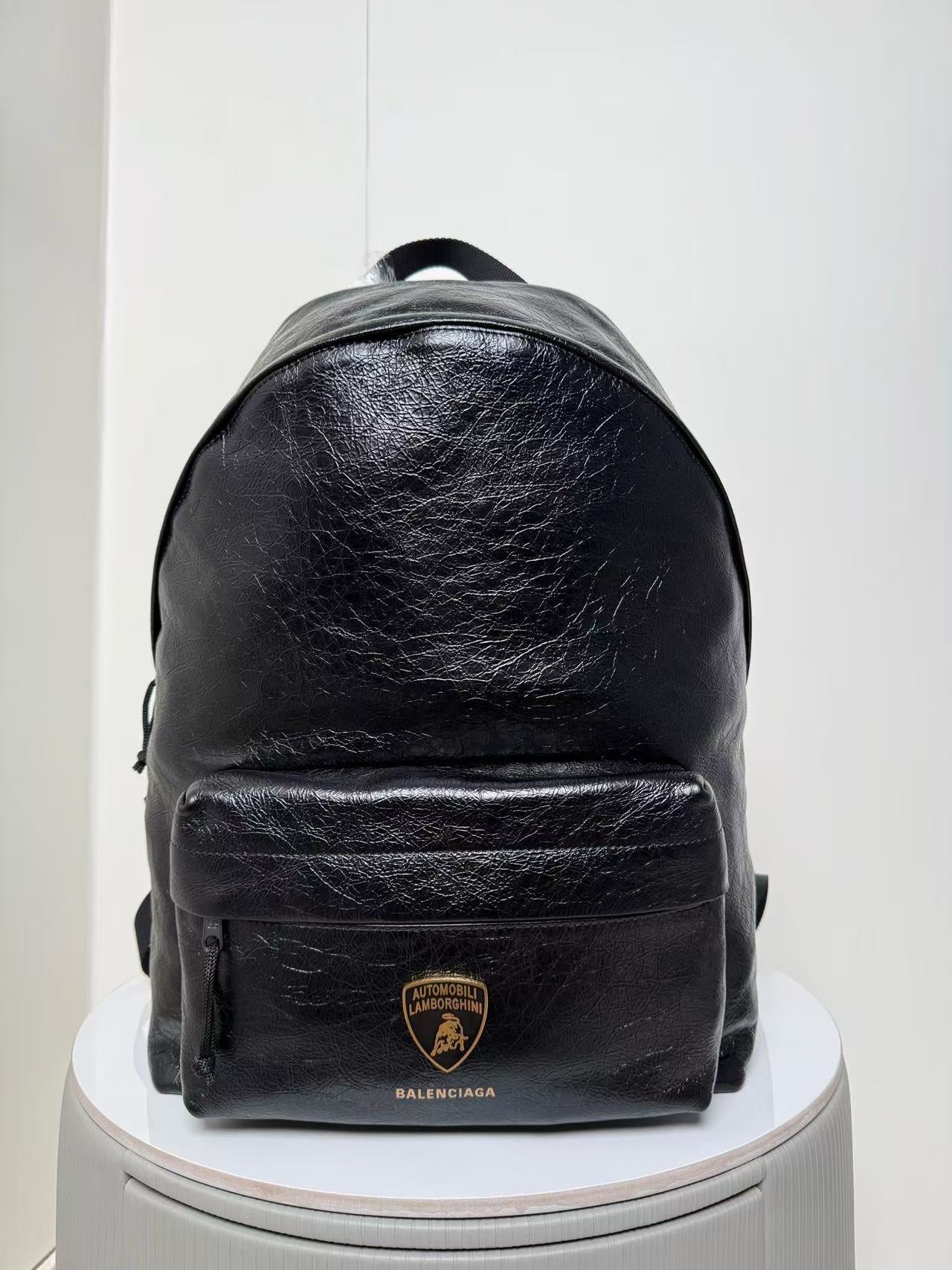 Balenciag* Parisian/Lamborghini co-branded backpack