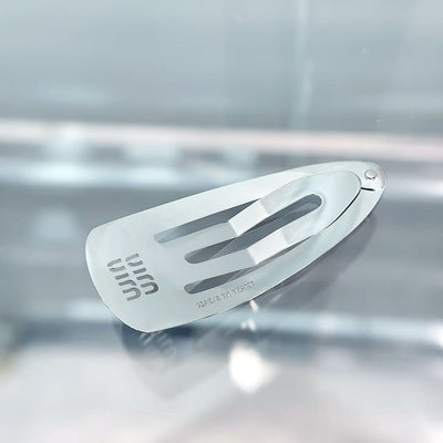 Miumi*u Hollow Logo Metal Side BB Hair Clip