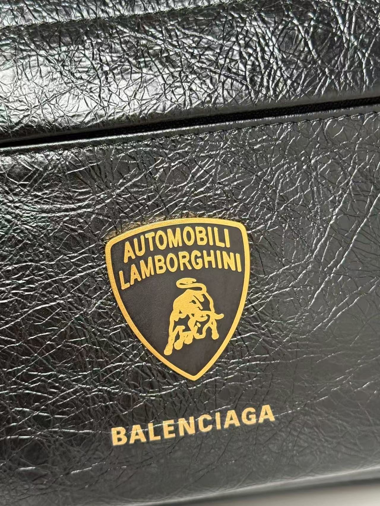 Balenciag* Parisian/Lamborghini co-branded backpack