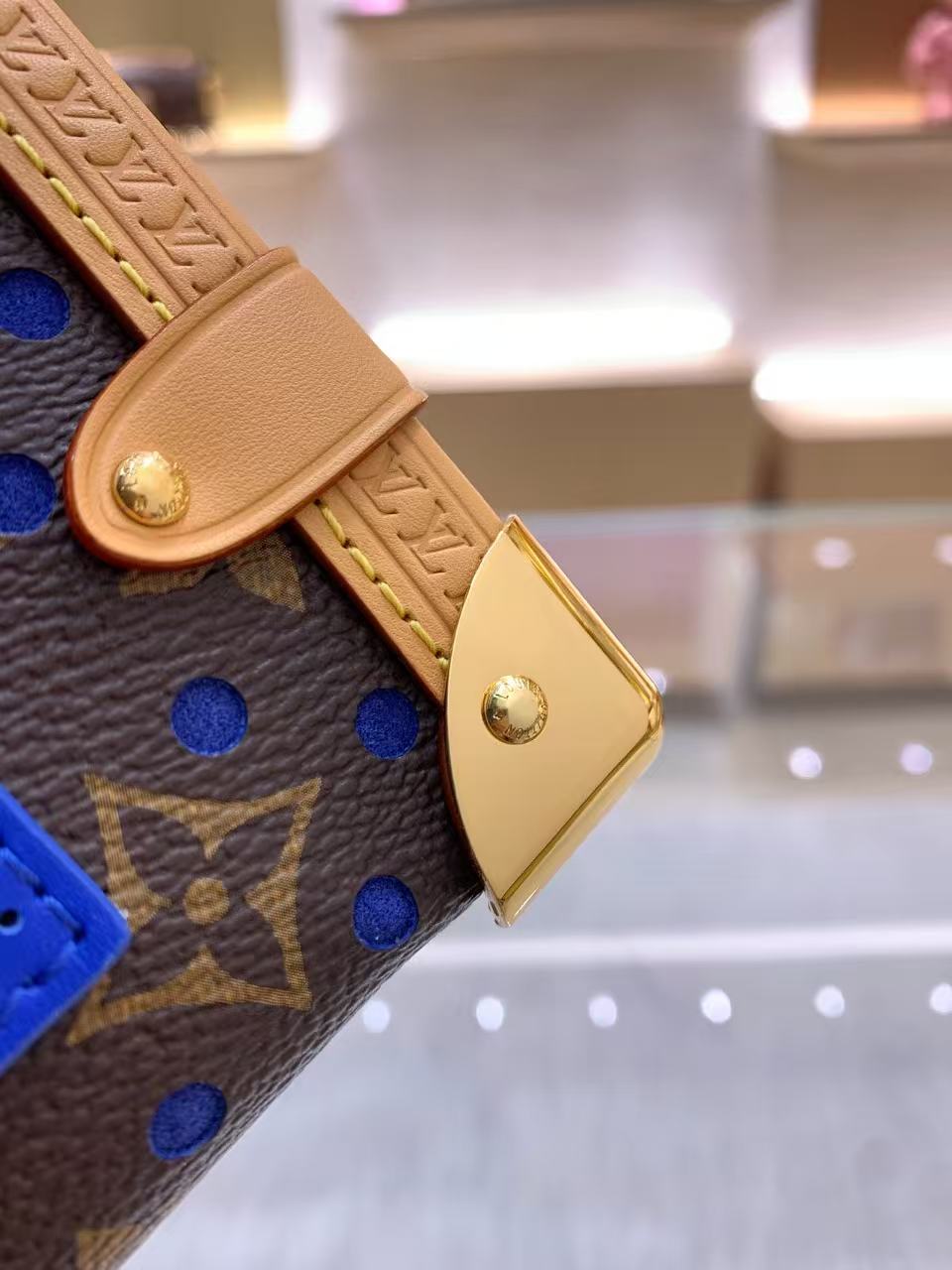 This iconic Side Trunk medium-sized handbag
