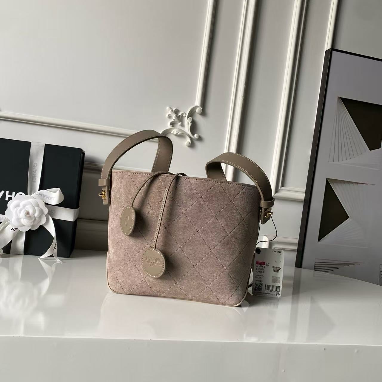 Anti-fleece Chanel🅾️26S bucket bag